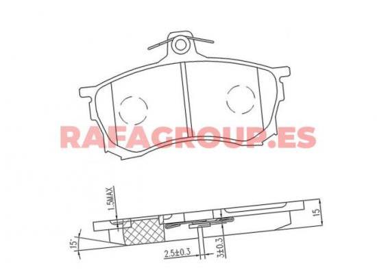RG6684 - Pastillas de freno
